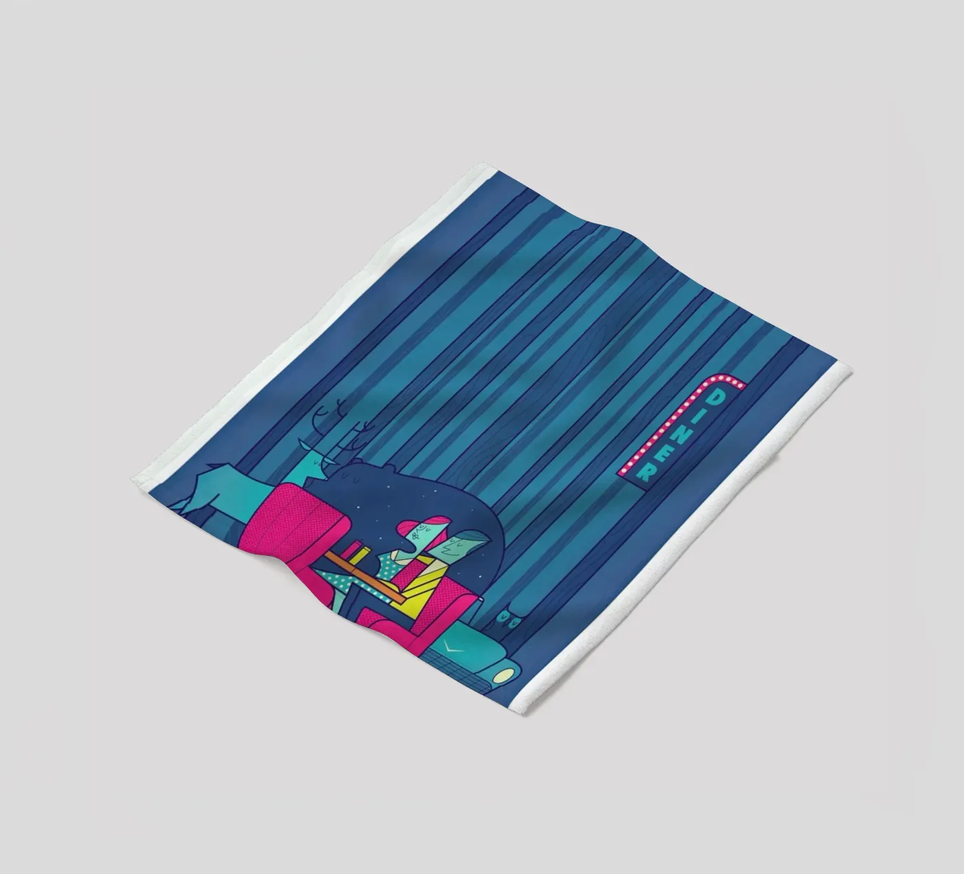 DINER coperta in pile da Ale Giorgini