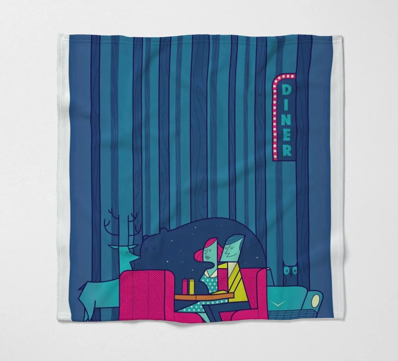 DINER Fleecedecke von Ale Giorgini