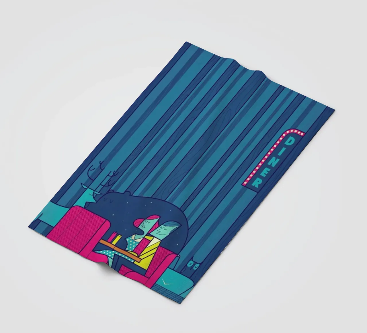 DINER Fleecedecke von Ale Giorgini