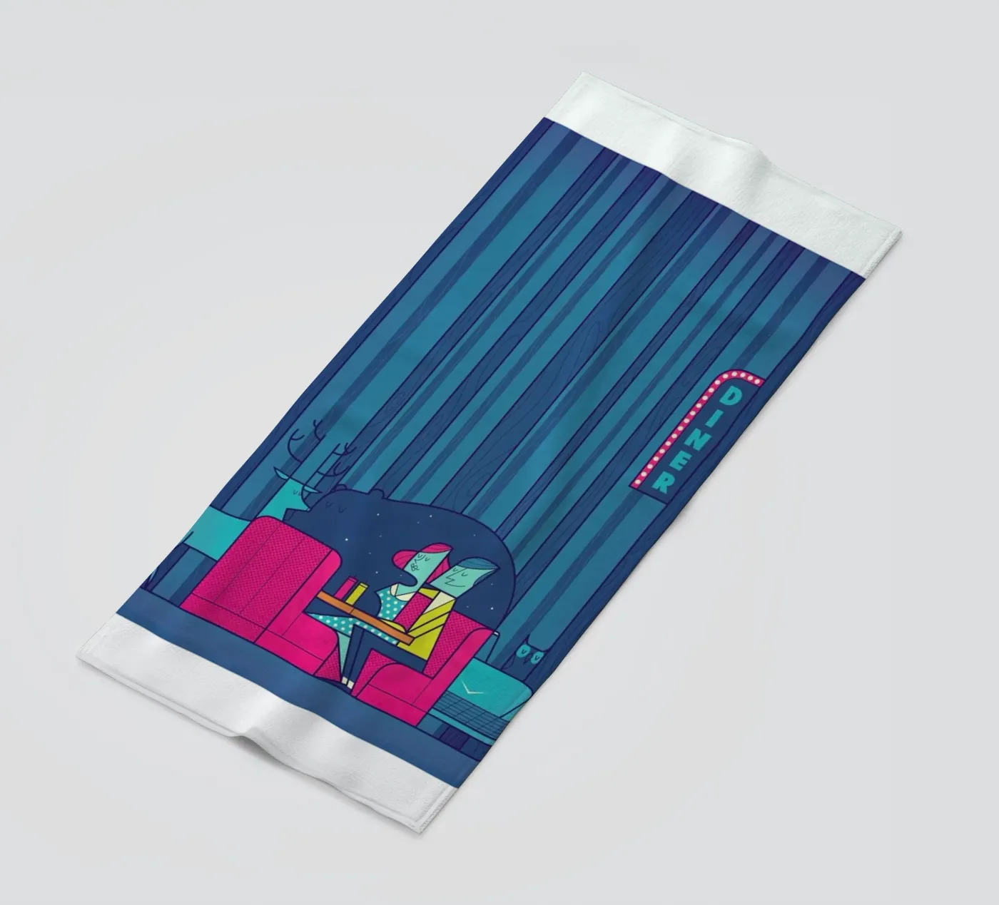 DINER serviette de plage de Ale Giorgini