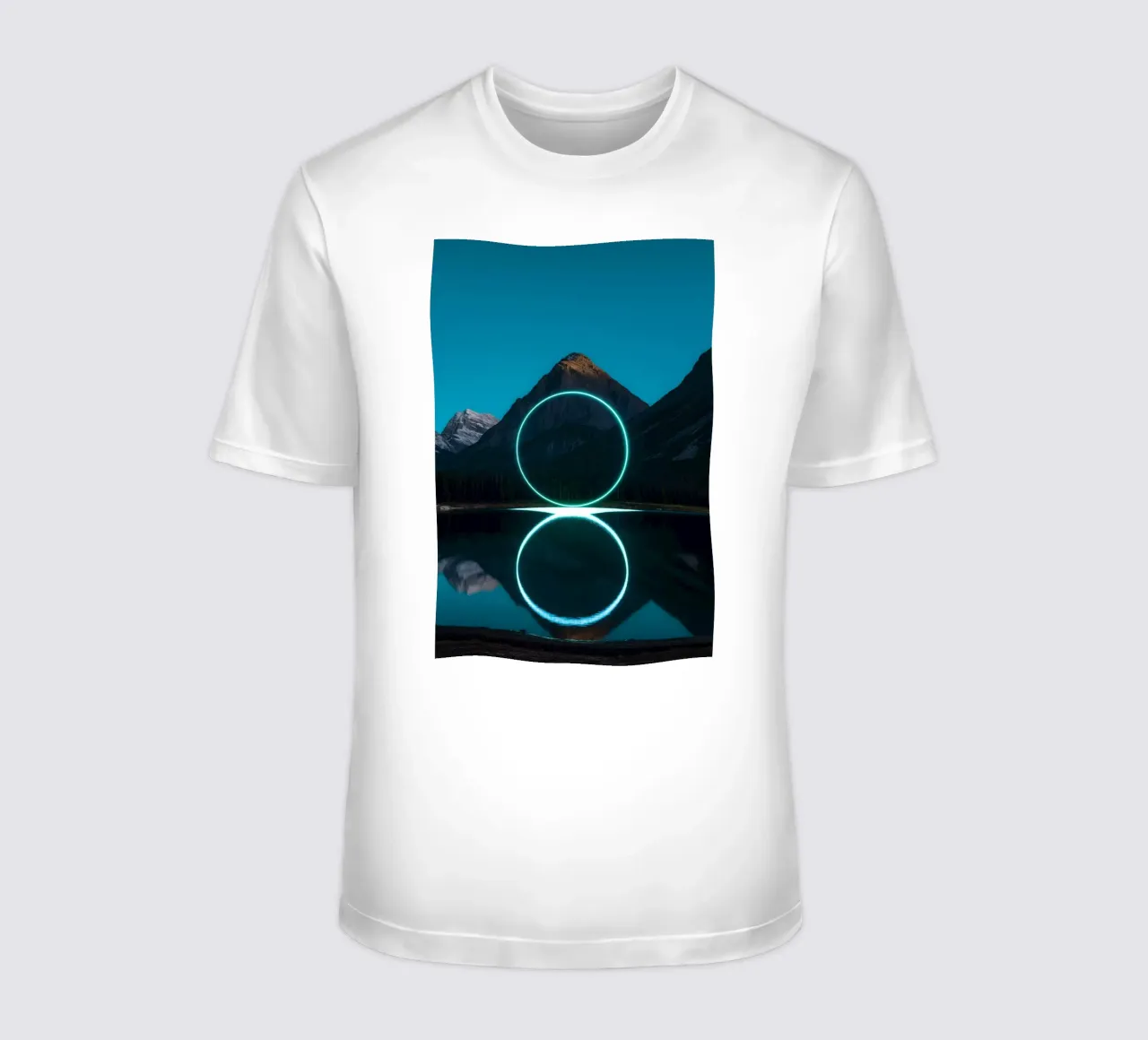 Lake reflection circles t-shirt da LeDieg