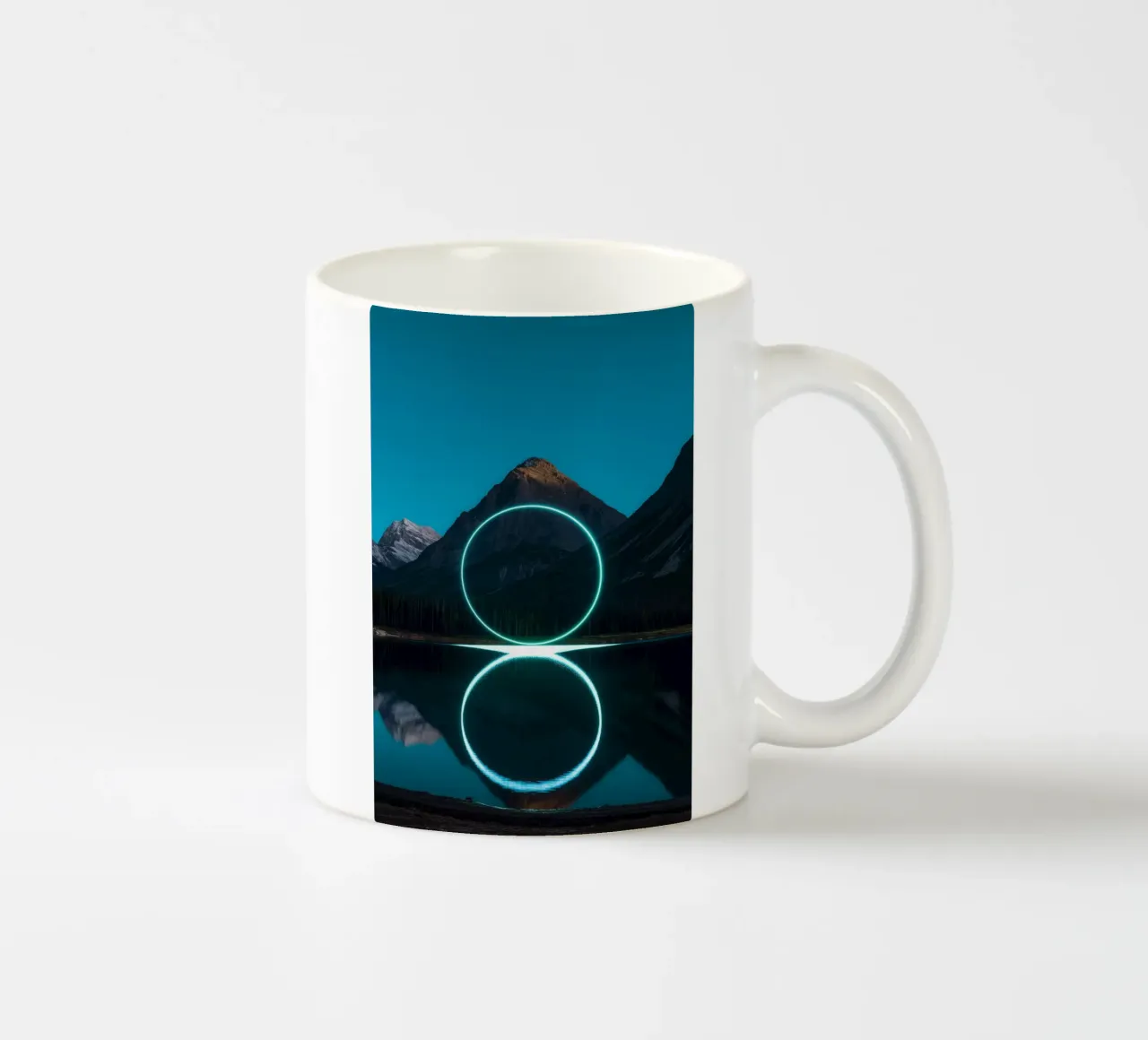 Lake reflection circles tazza in ceramica da LeDieg