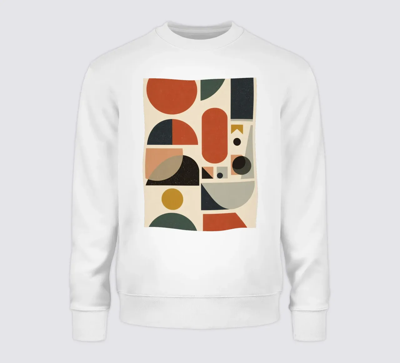 Composizione geometrica astratta di forme e colori felpa da DesignDoodle