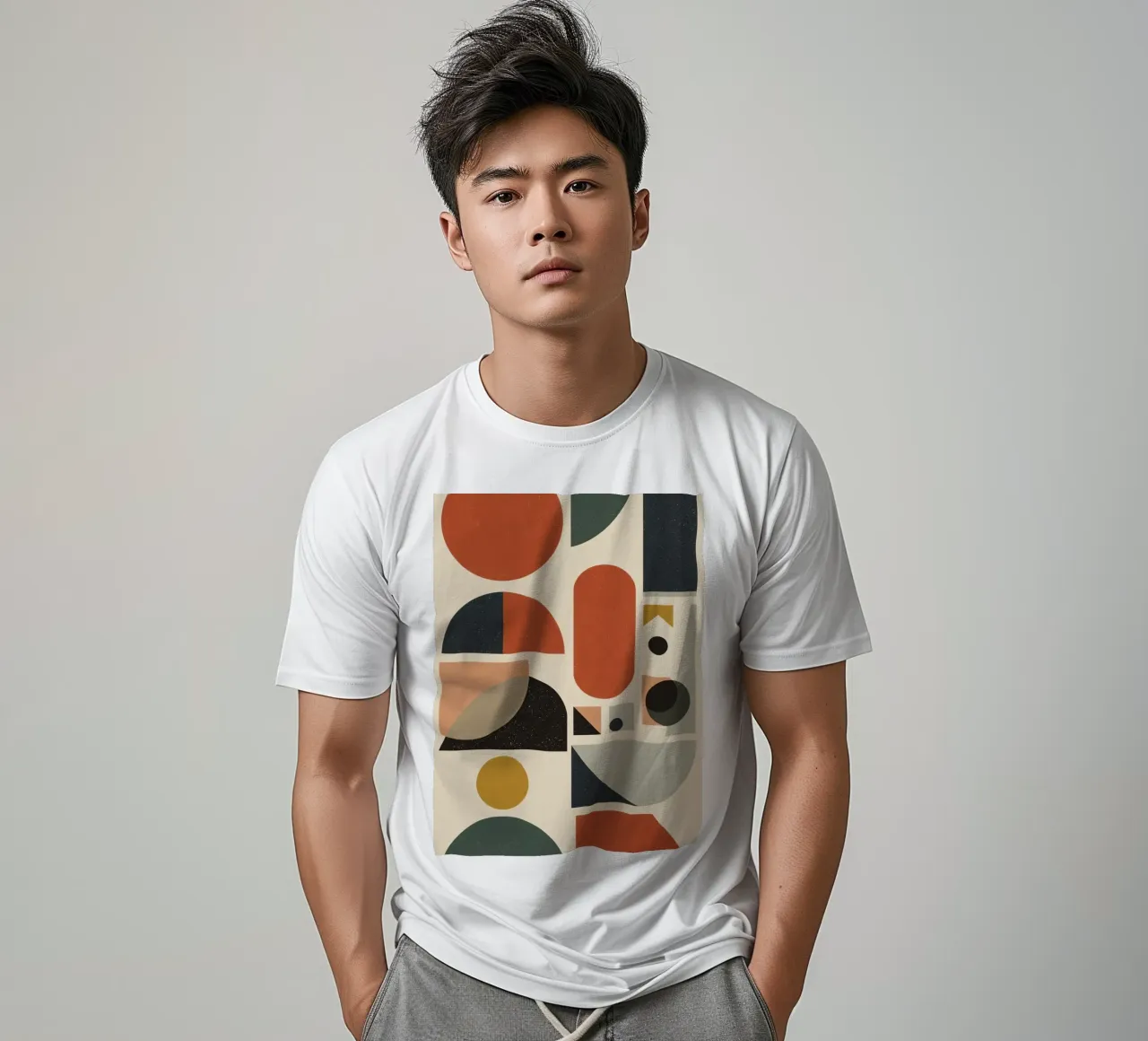 Composizione geometrica astratta di forme e colori t-shirt da DesignDoodle