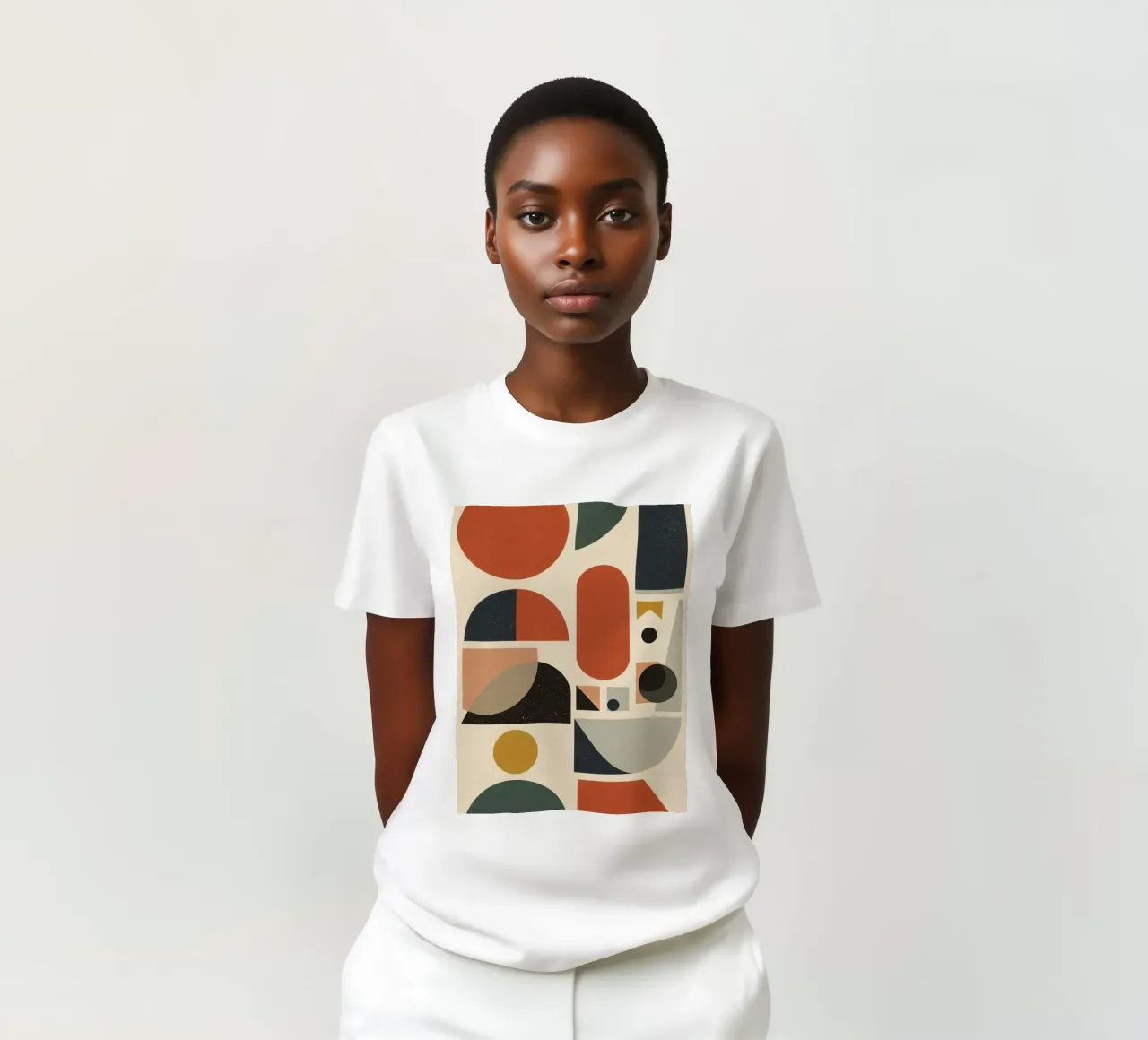Composizione geometrica astratta di forme e colori t-shirt da DesignDoodle