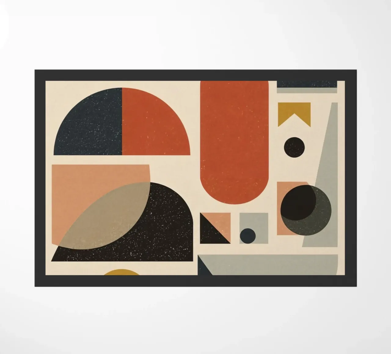 Composizione geometrica astratta di forme e colori zerbino da DesignDoodle