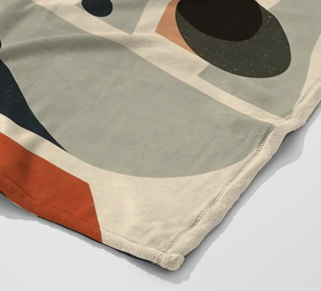 Composizione geometrica astratta di forme e colori coperta in pile da DesignDoodle