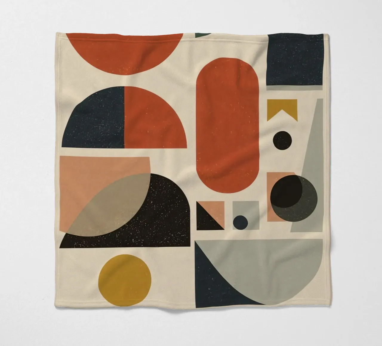 Composizione geometrica astratta di forme e colori coperta in pile da DesignDoodle