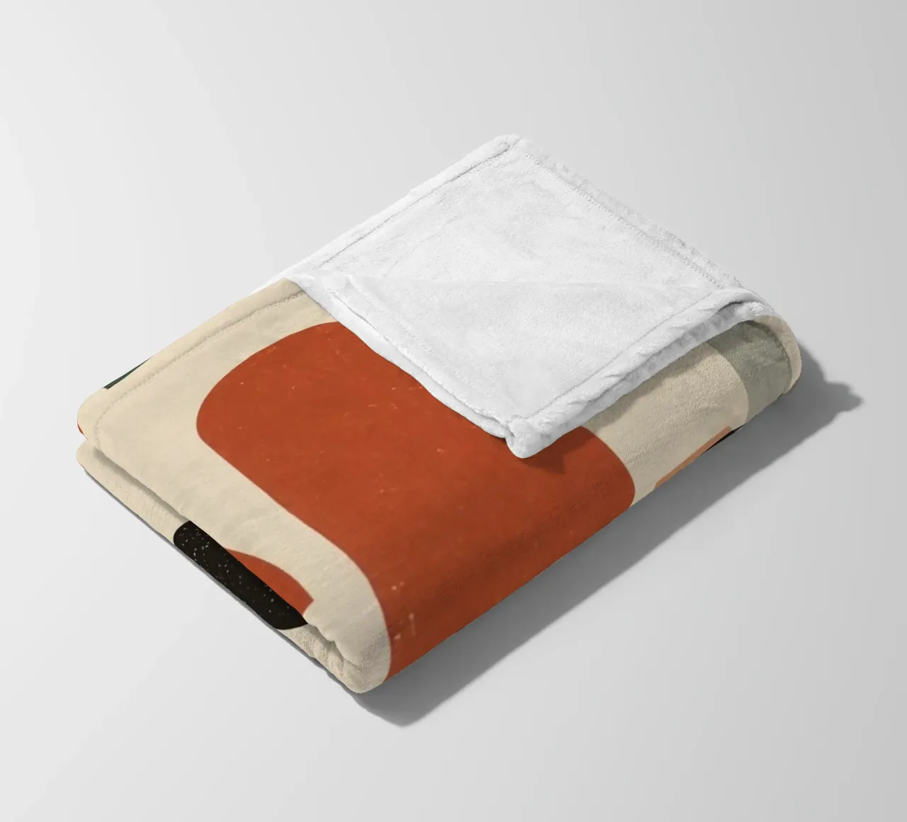 Composizione geometrica astratta di forme e colori coperta in pile da DesignDoodle