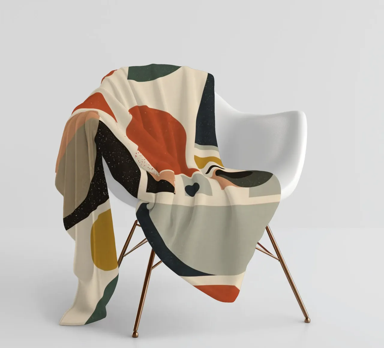 Composizione geometrica astratta di forme e colori coperta in pile da DesignDoodle
