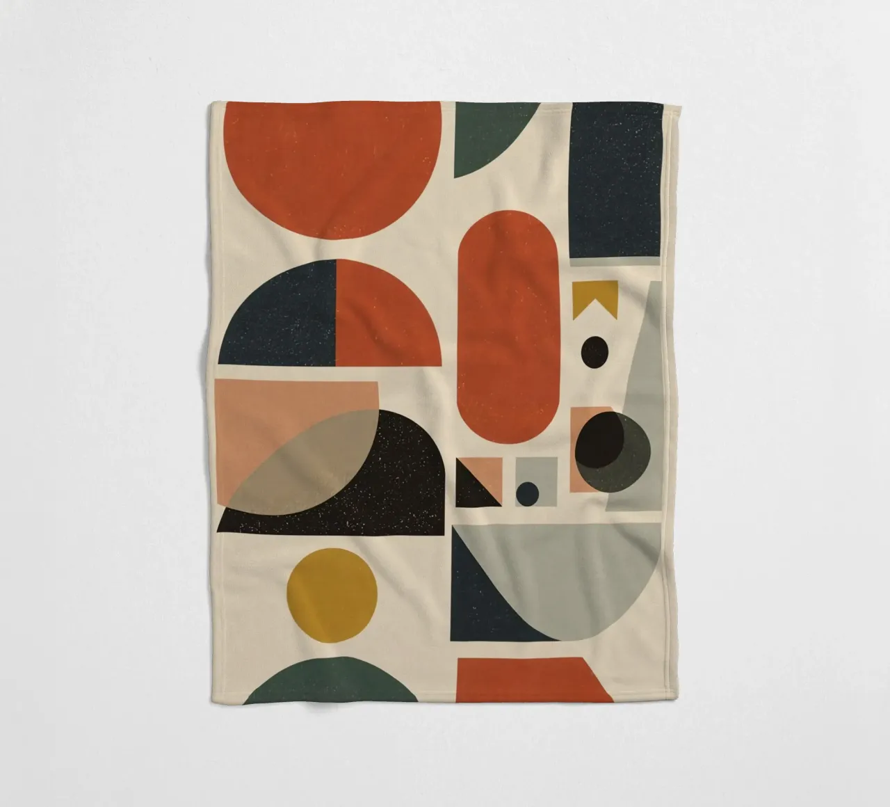 Composizione geometrica astratta di forme e colori coperta in pile da DesignDoodle