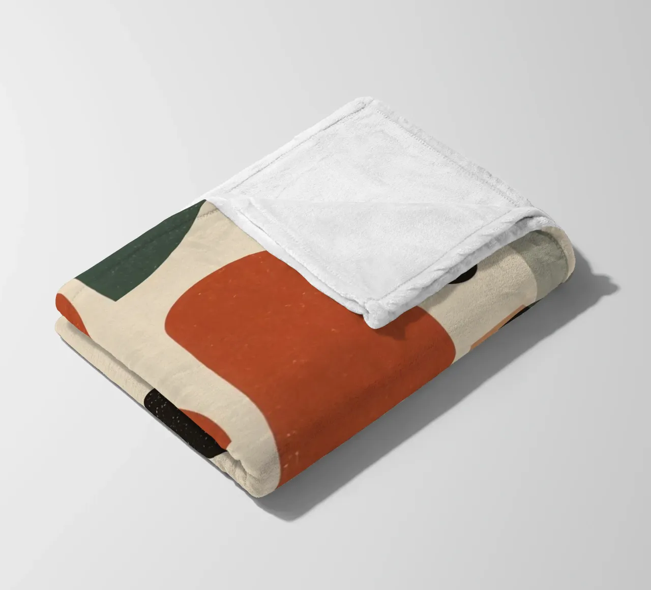 Composizione geometrica astratta di forme e colori coperta in pile da DesignDoodle