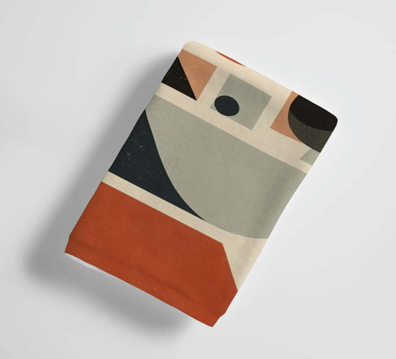 Abstract Geometric Composition of Shapes and Colors towel by DesignDoodle