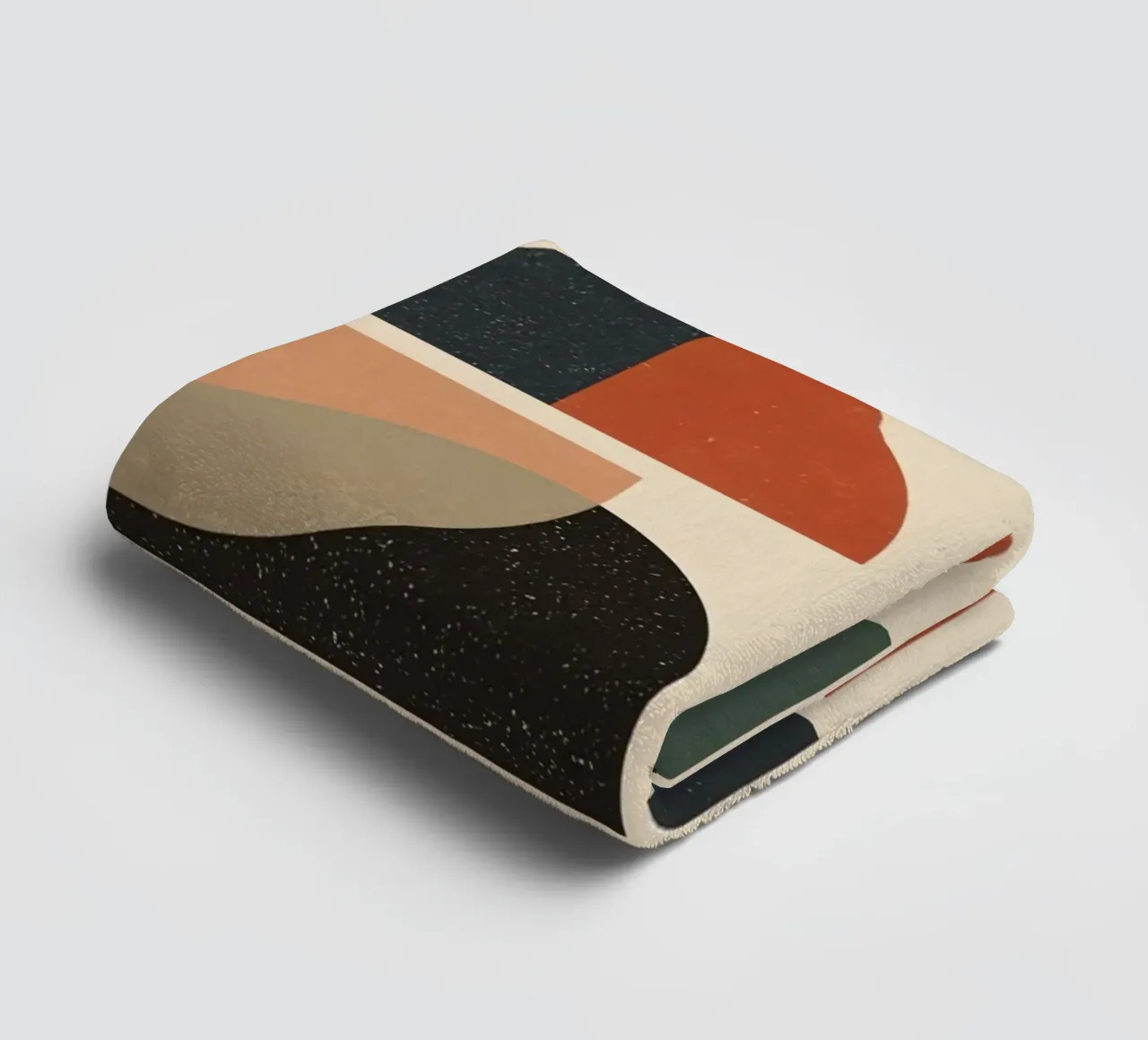 Abstract Geometric Composition of Shapes and Colors towel by DesignDoodle