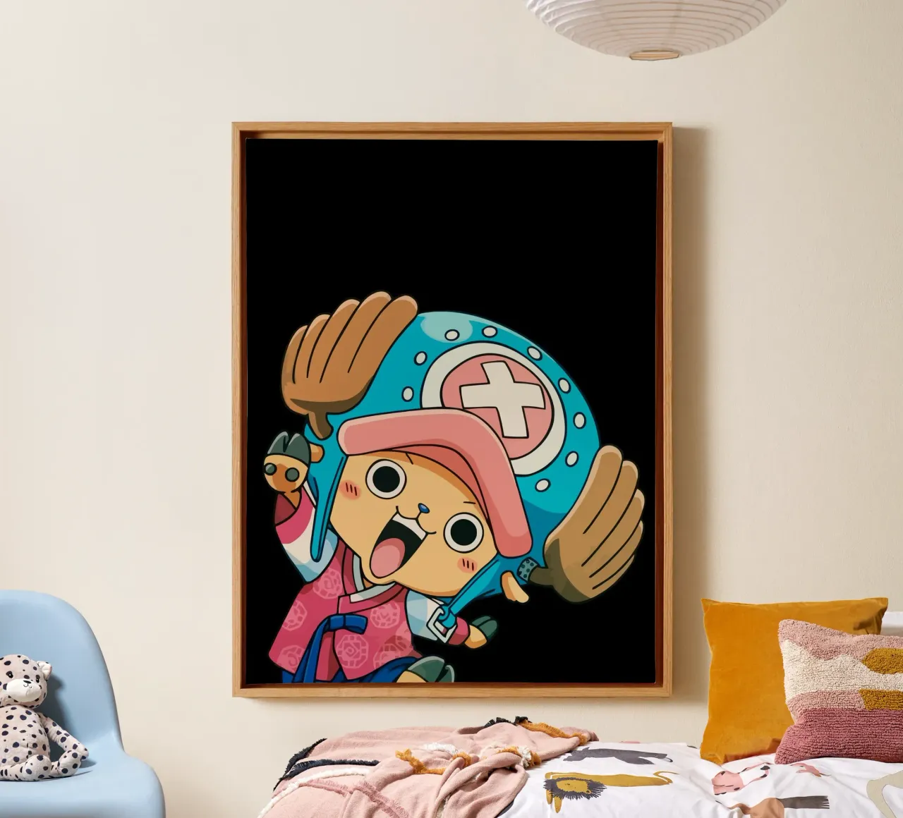 Tony Chopper One Piece tela con Cornice a cassetta da Dumery Art