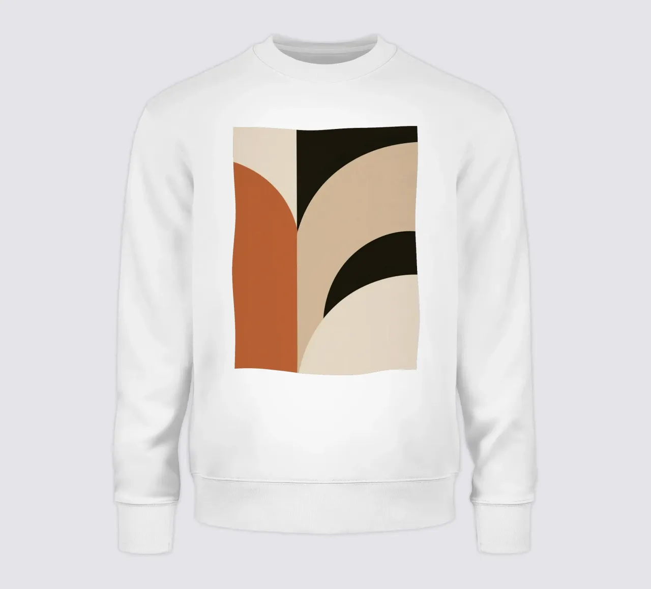 Abstract Geometric Composition with Circles and Rectangles sweatshirt by DesignDoodle