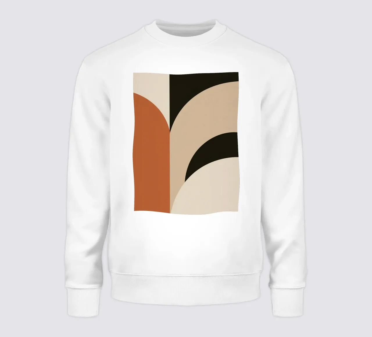 Abstract Geometric Composition with Circles and Rectangles sweatshirt by DesignDoodle