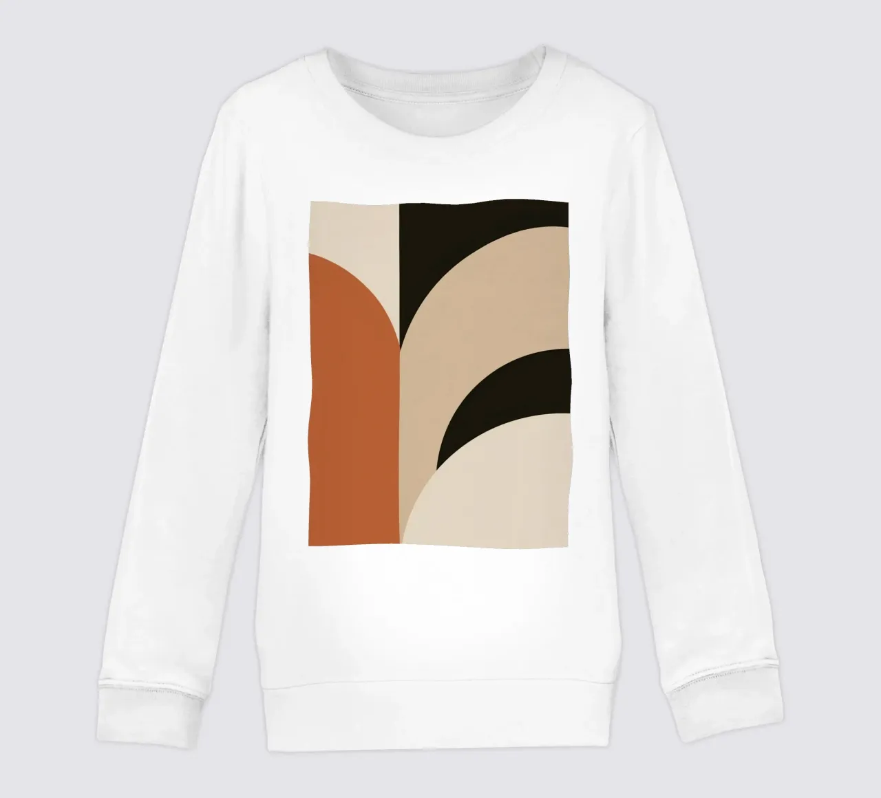 Composición geométrica abstracta con círculos y rectángulos sudadera para niño de DesignDoodle