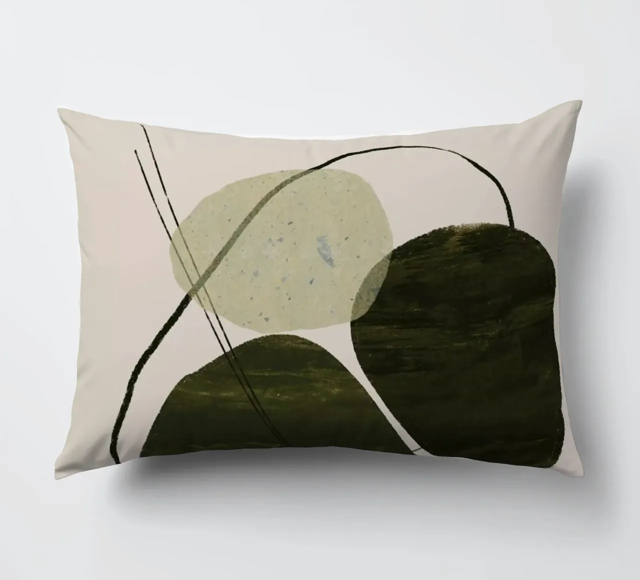 Playing Shapes No 7 Kissen von treechild