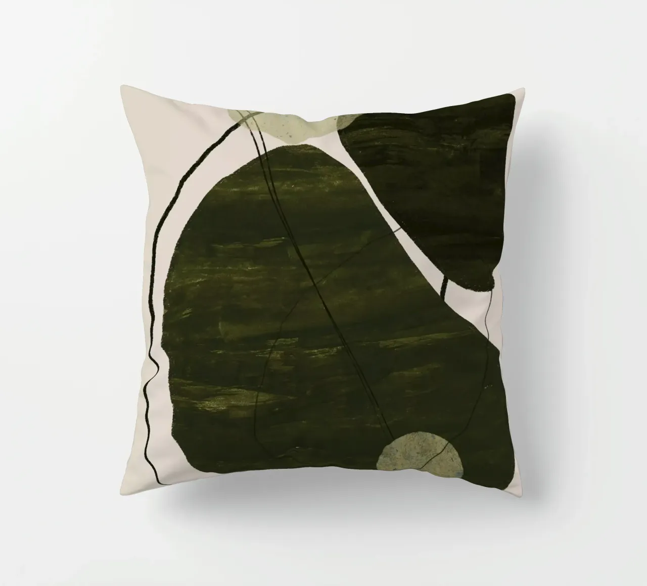 Playing Shapes No 7 Kissen von treechild