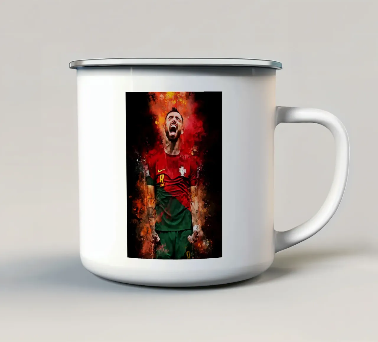 Bruno Fernandes tazza in smalto da MasterInkArt