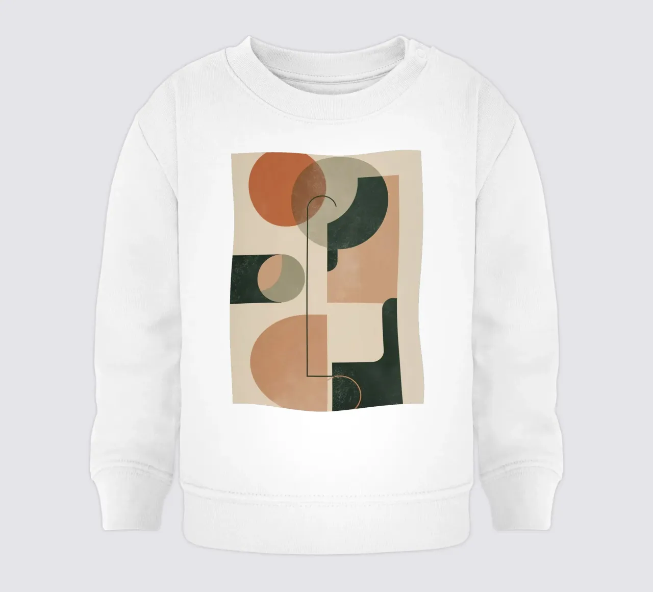 Composición geométrica abstracta con círculos rectángulos sudadera de bebé de DesignDoodle