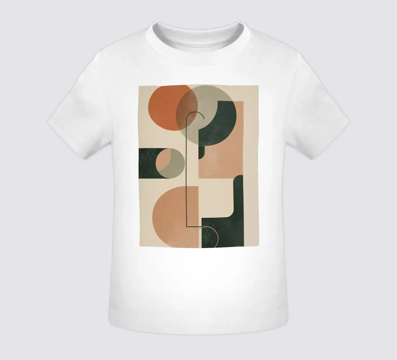 Composición geométrica abstracta con círculos rectángulos camiseta de bebé de DesignDoodle