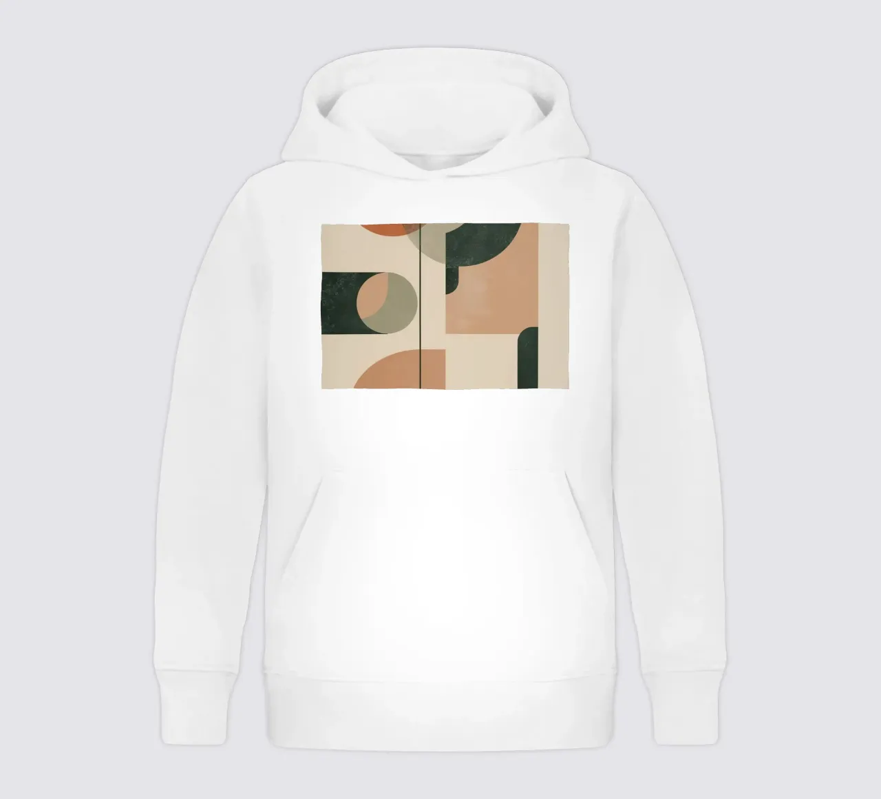 Composición geométrica abstracta con círculos rectángulos sudadera con capucha para niño de DesignDoodle