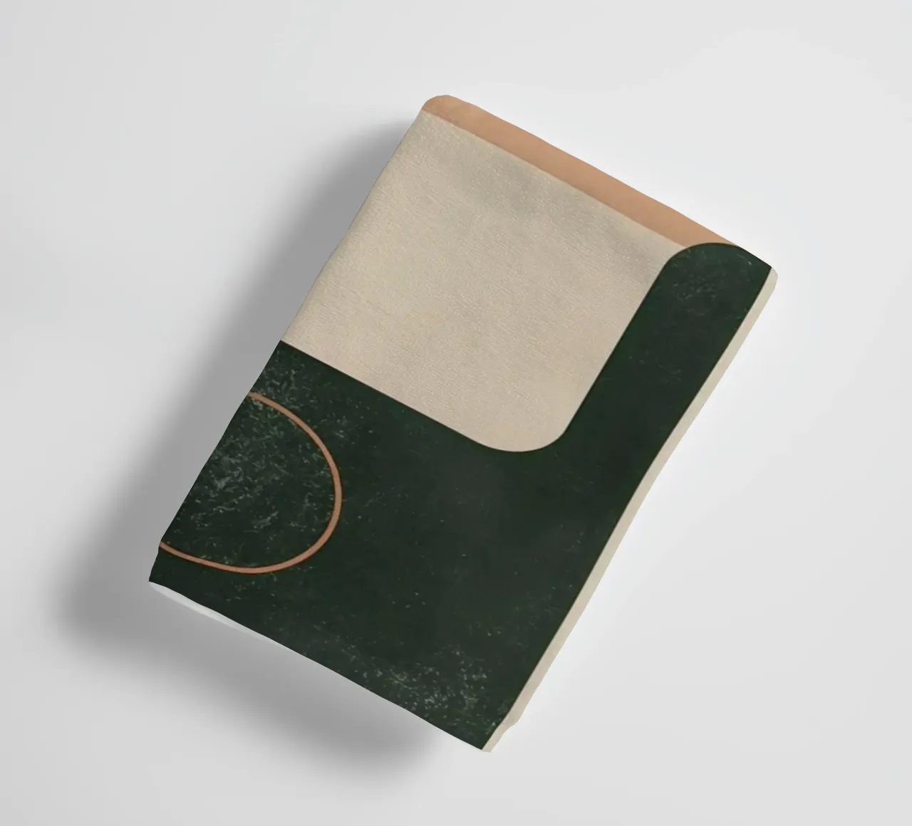 Abstract Geometric Composition with Circles Rectangles towel by DesignDoodle