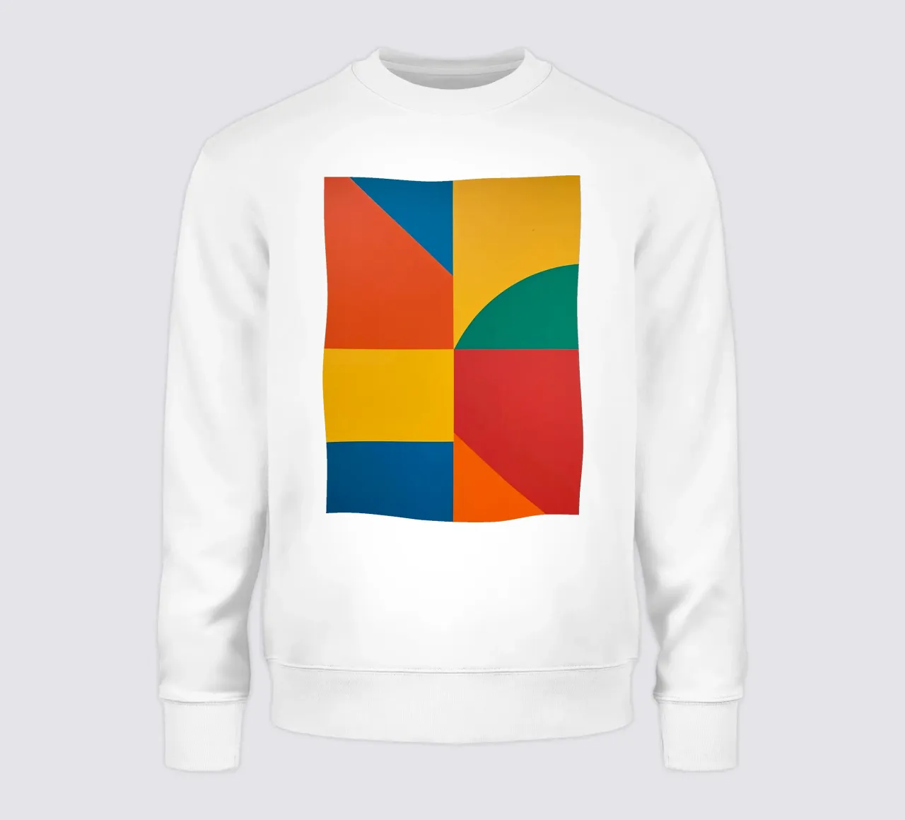 Composición geométrica abstracta con rectángulos de colores sudadera de DesignDoodle