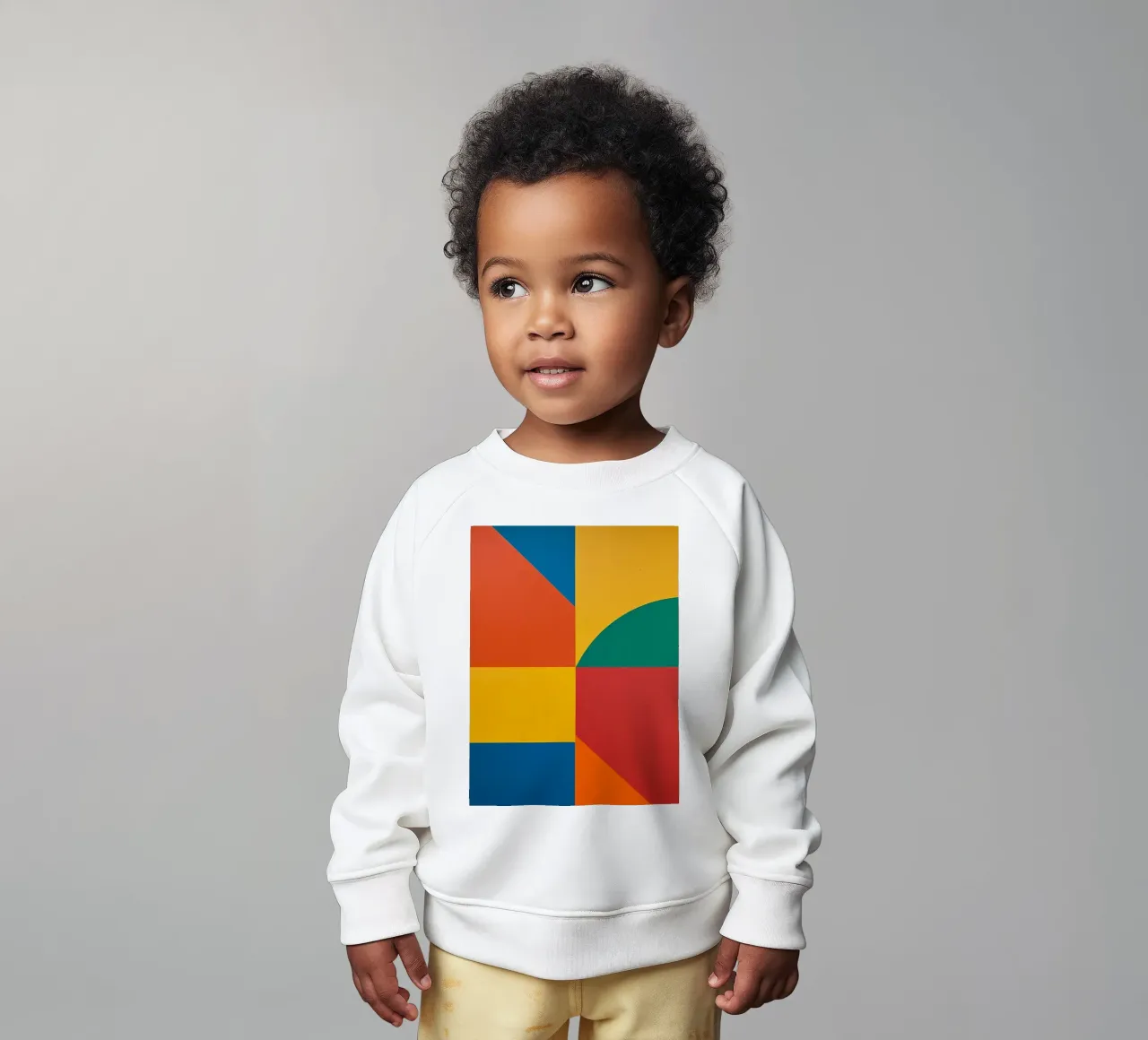 Composición geométrica abstracta con rectángulos de colores sudadera de bebé de DesignDoodle