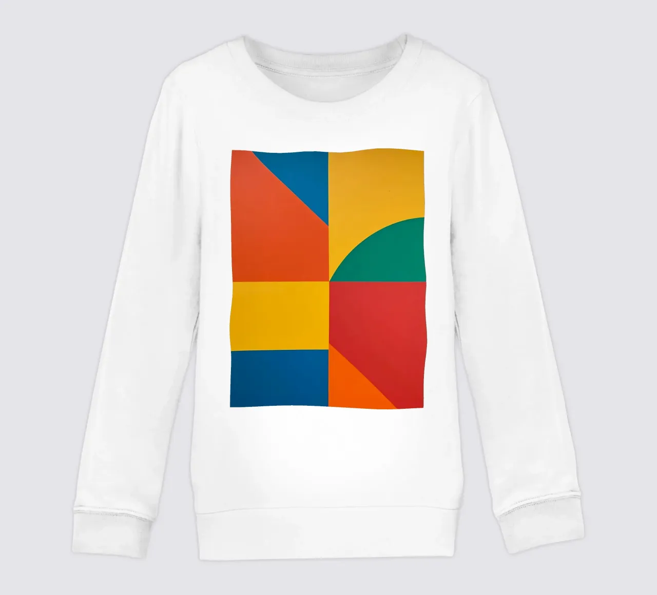 Composición geométrica abstracta con rectángulos de colores sudadera para niño de DesignDoodle