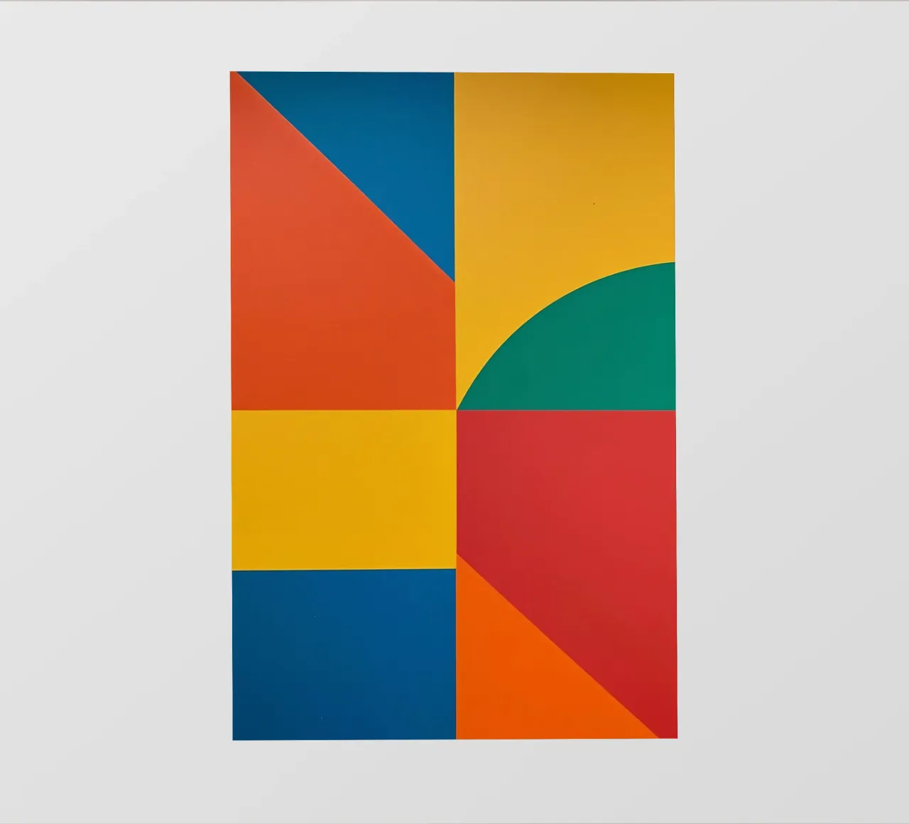 Composición geométrica abstracta con rectángulos de colores lonas publicitarias de DesignDoodle