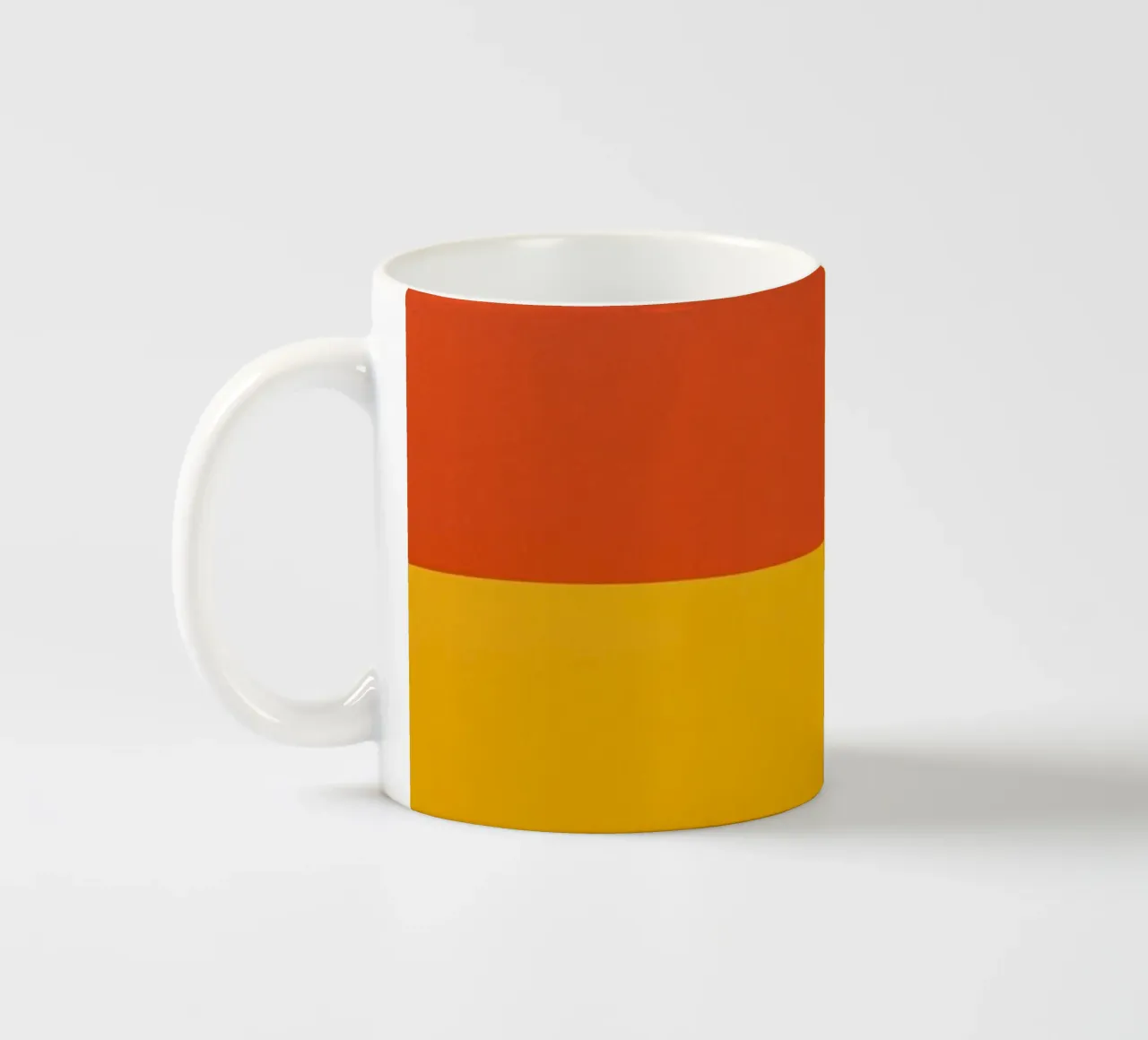 Composición geométrica abstracta con rectángulos de colores taza de cerámica de DesignDoodle