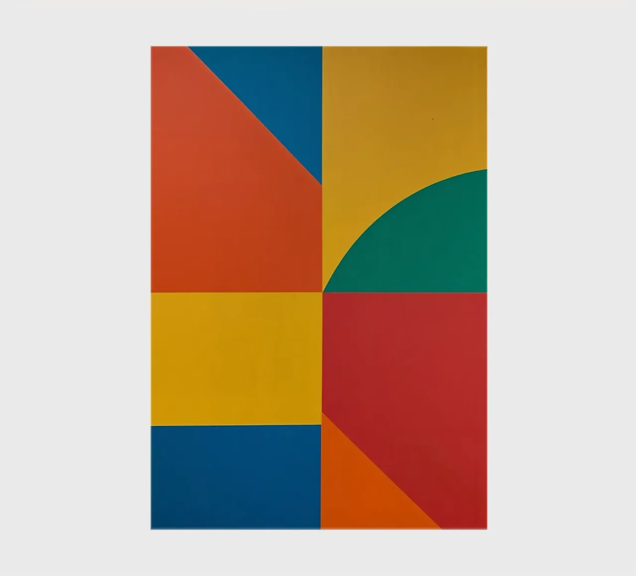 Abstract Geometric Composition with Colored Rectangles notebook by DesignDoodle