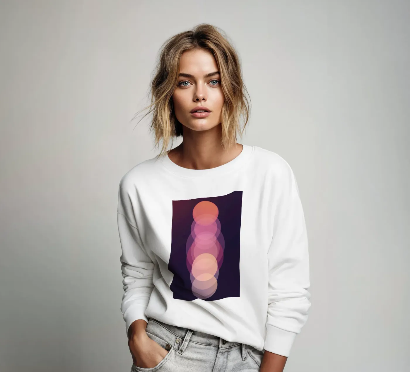 Circle sequence sweatshirt by LeDieg
