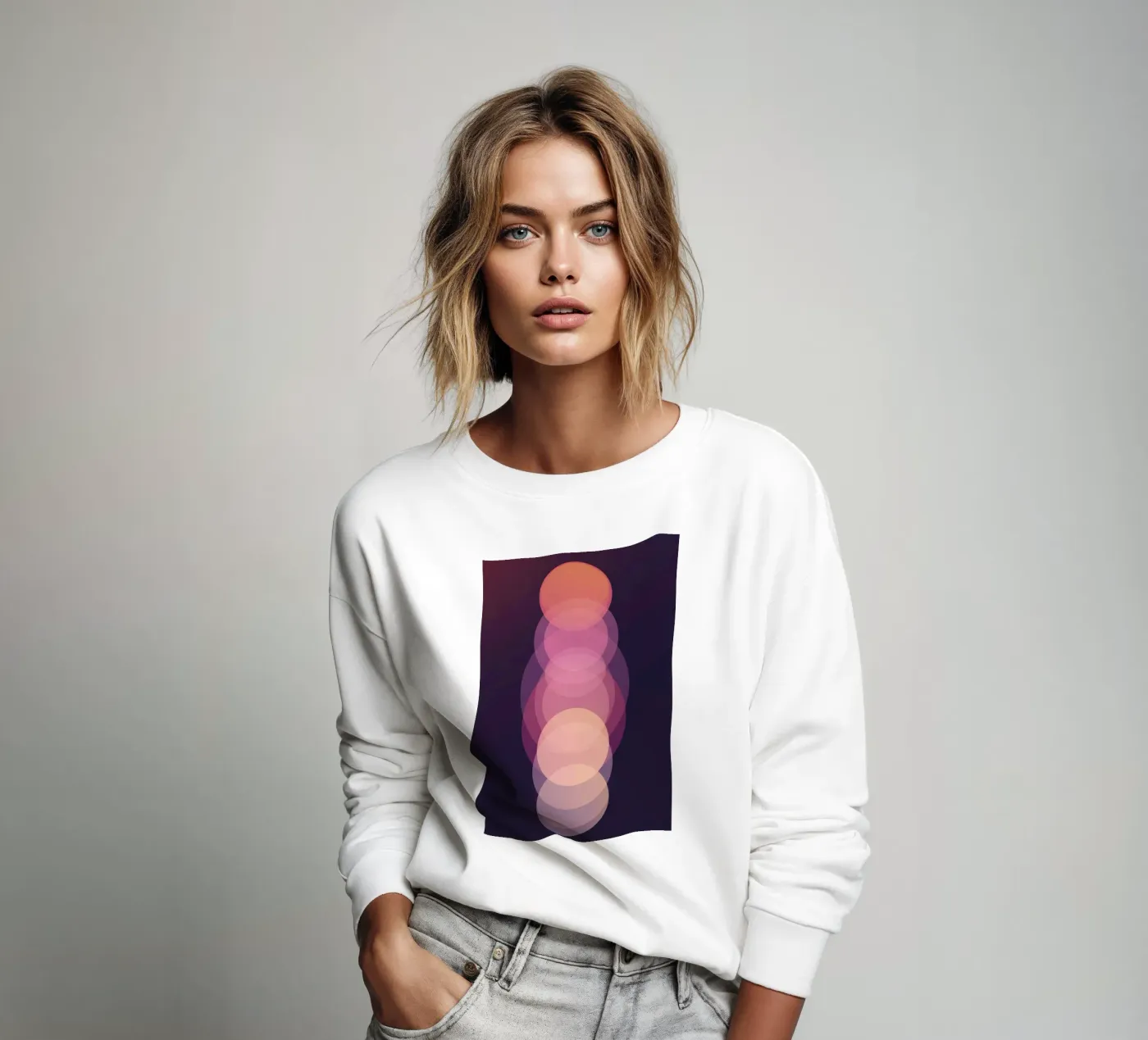 Circle sequence sweatshirt by LeDieg