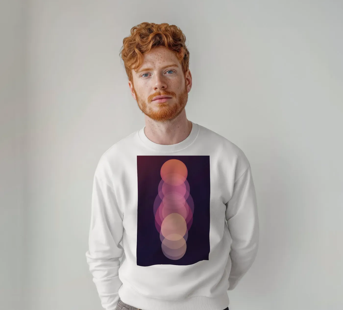 Circle sequence sweatshirt by LeDieg