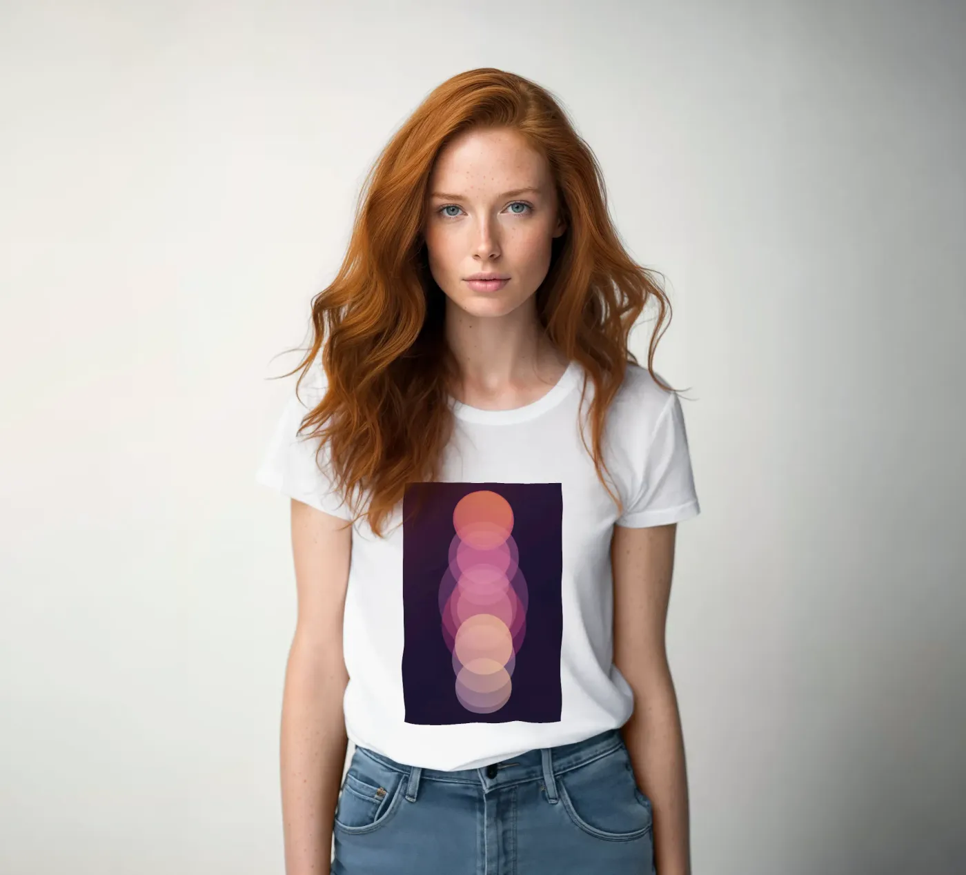 Circle sequence t-shirt da donna da LeDieg