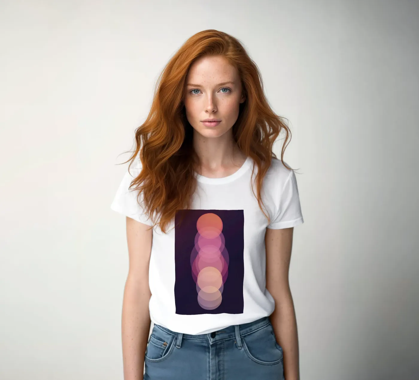 Circle sequence t-shirt da donna da LeDieg