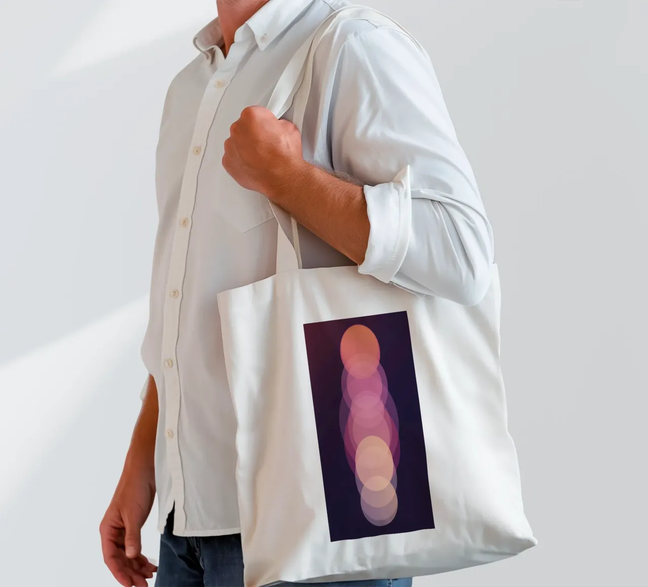 Circle sequence tote bag by LeDieg