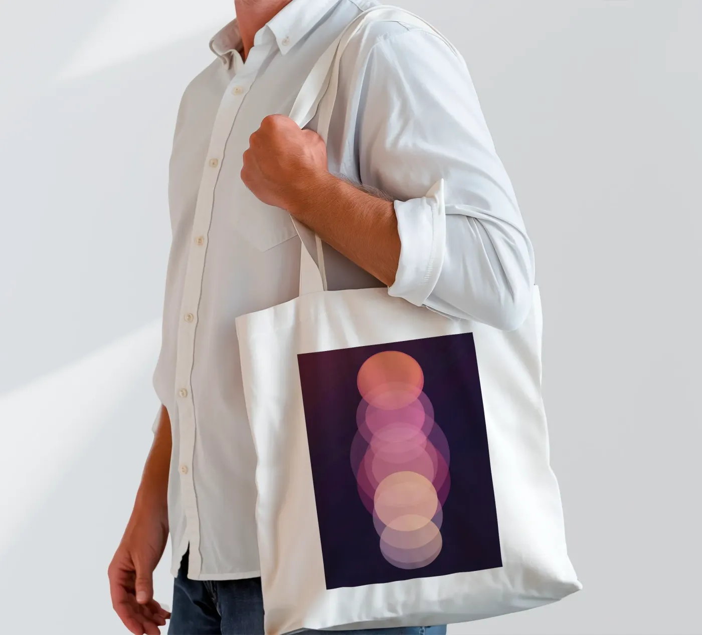 Circle sequence tote bag by LeDieg