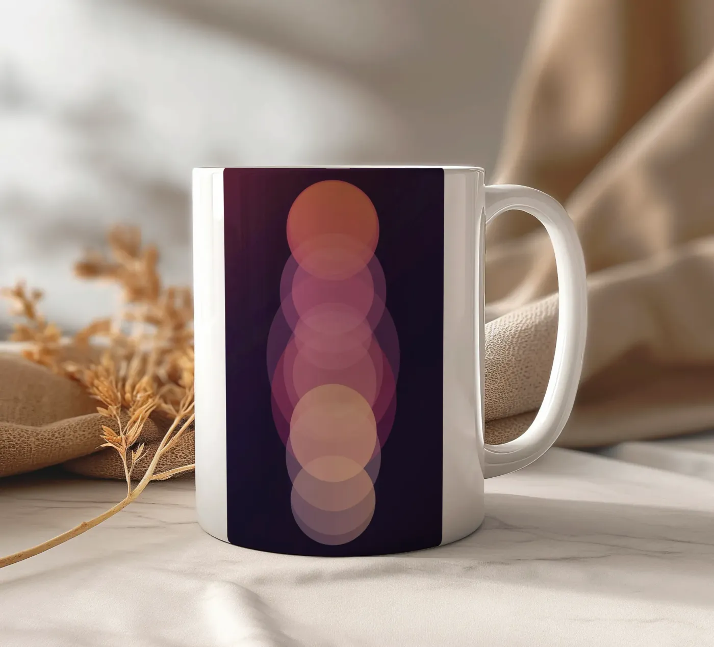 Circle sequence ceramic mug by LeDieg