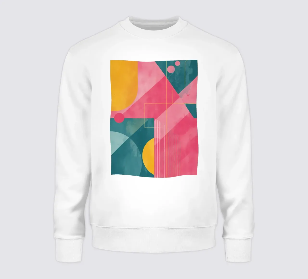 Composizione geometrica astratta con forme e linee felpa da DesignDoodle