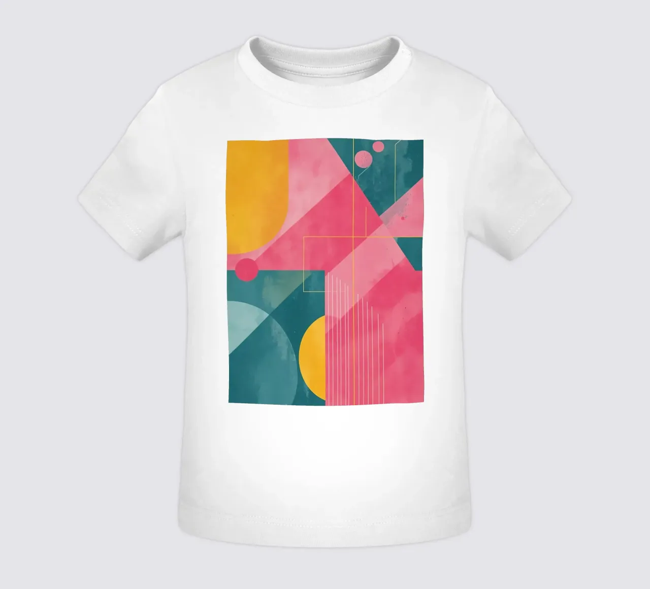 Composizione geometrica astratta con forme e linee maglietta neonato da DesignDoodle