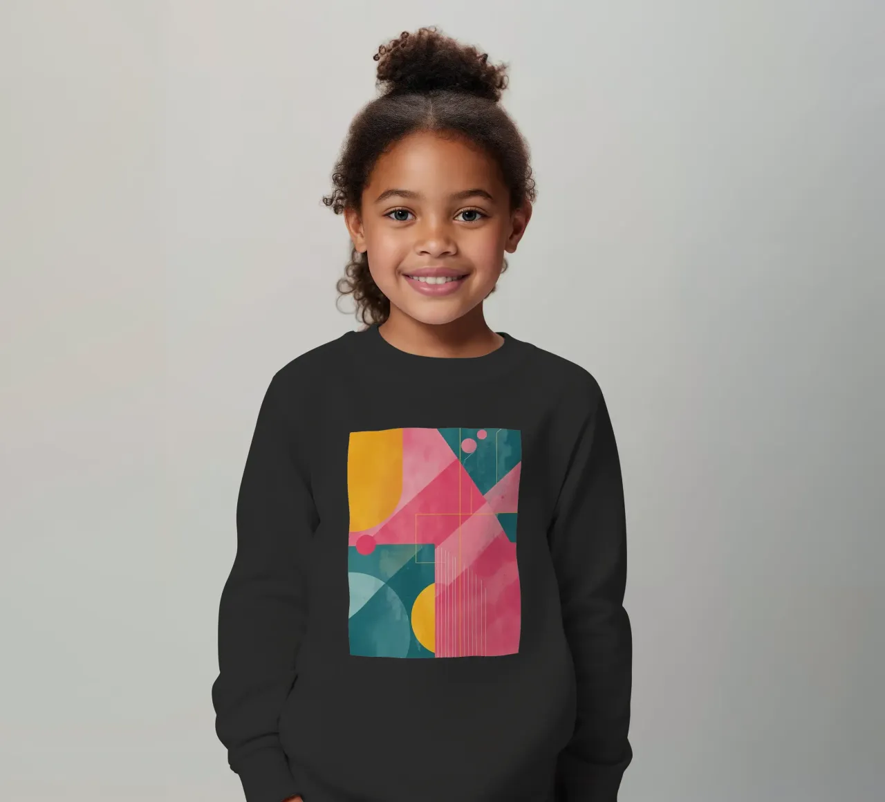 Composizione geometrica astratta con forme e linee felpa bambino da DesignDoodle