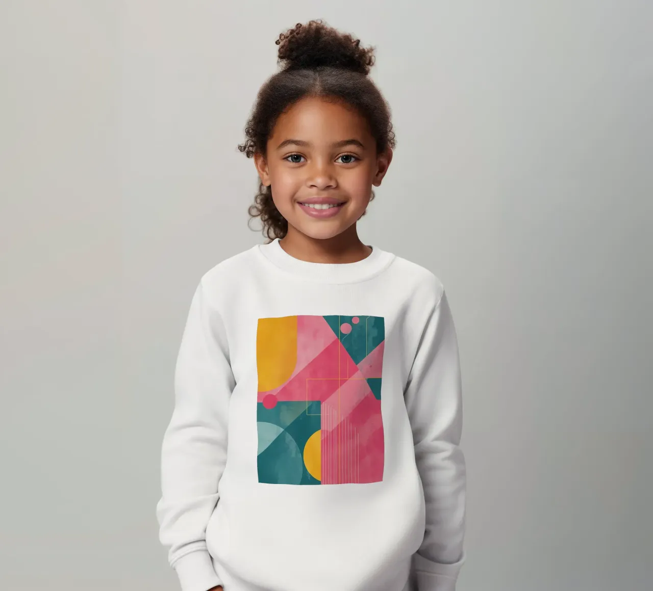 Composizione geometrica astratta con forme e linee felpa bambino da DesignDoodle