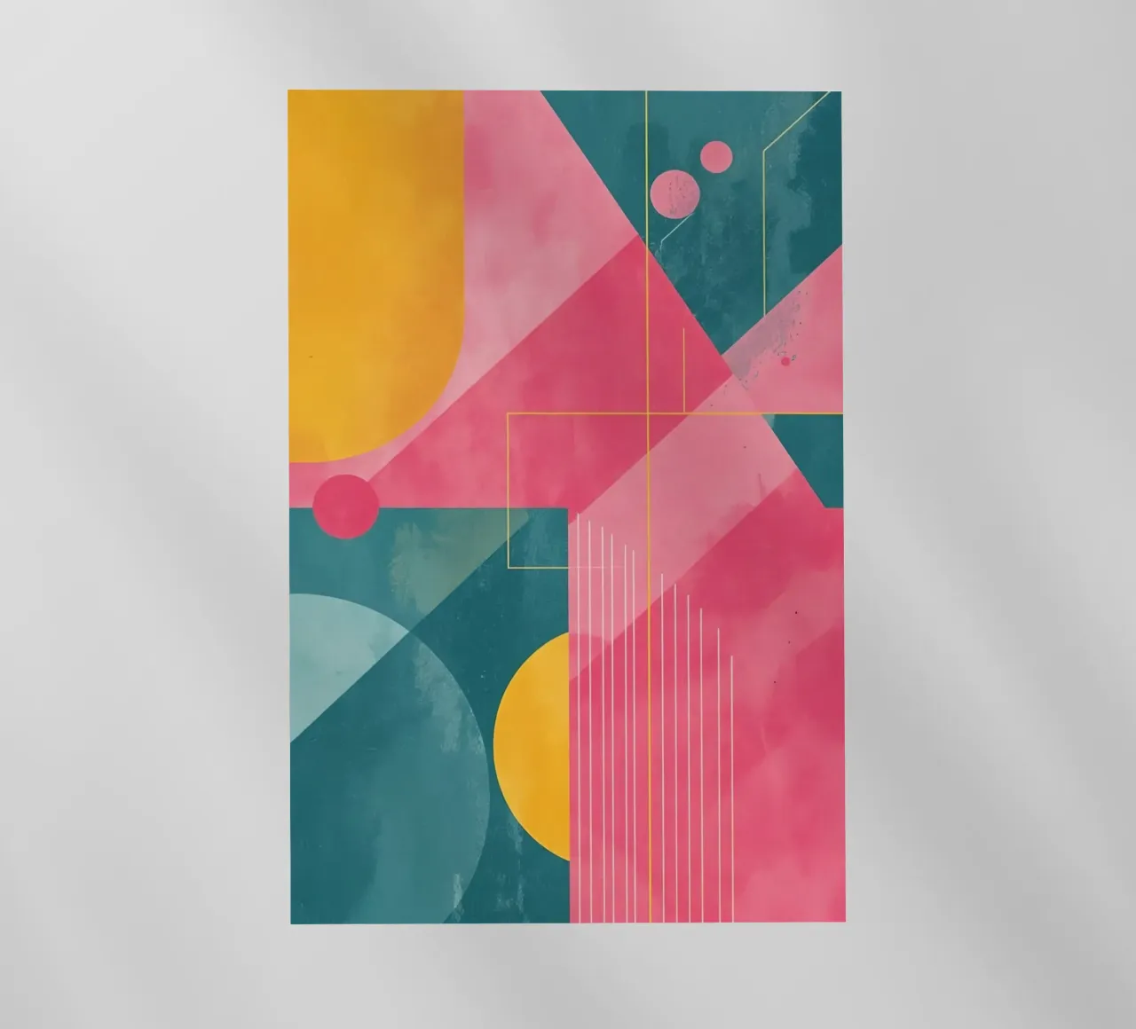 Composizione geometrica astratta con forme e linee pellicola backlit da DesignDoodle