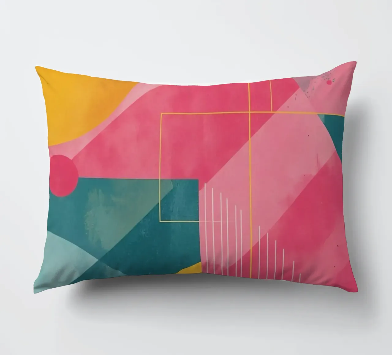 Composizione geometrica astratta con forme e linee cuscino da DesignDoodle