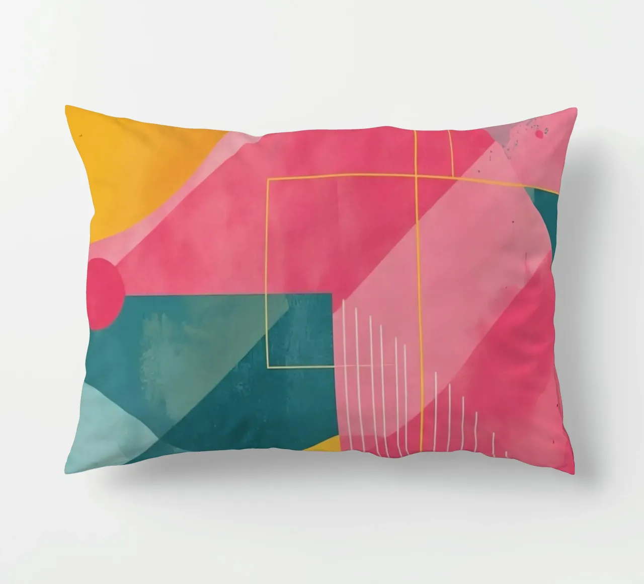 Composizione geometrica astratta con forme e linee cuscino da DesignDoodle